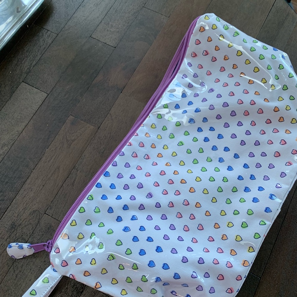 Large Roller Rabbit Disco Hearts Toiletry Case